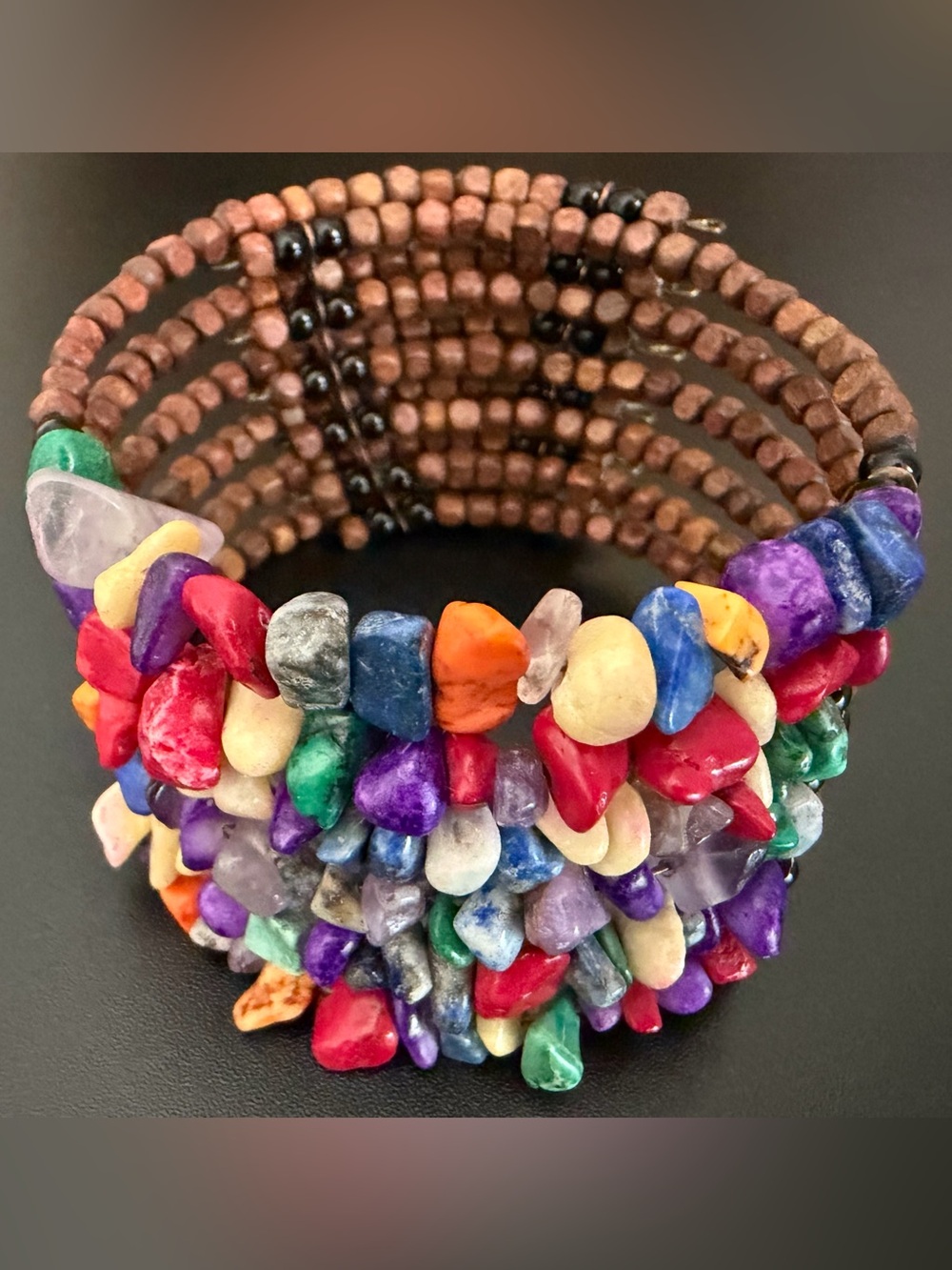 MULTI-LAYER MEMORY WIRE CUFF BRACELET